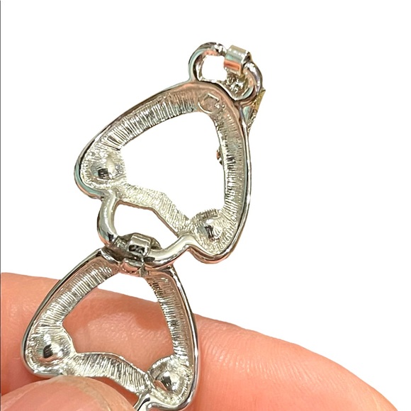 Vintage 1980s Swarovski authentic silver crystal heart bracelet Swan - Picture 11 of 15